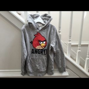 H&M  Gray Angrybird Hoodie Size8-10Y